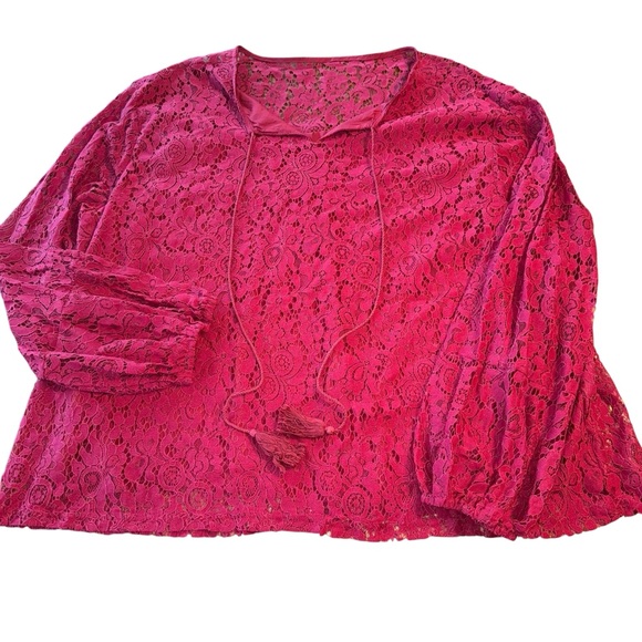 Unbranded Plus Size Women’s Lace Pull Over Tunic Style Lined Top Size 4X - Picture 1 of 7